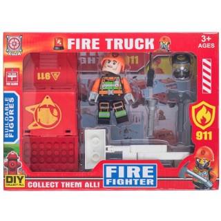 Фигурка-конструктор с авто и аксессуарами Fire truck Space Baby SB1030 в ассортименте